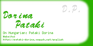 dorina pataki business card